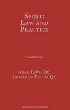 Sport: Law and Practice