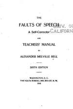 The Faults of Speech, a Self-Corrector and Teachers' Manual