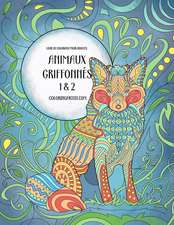 Livre de Coloriage Pour Adultes Animaux Griffonnes 1 & 2