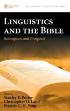 Linguistics and the Bible