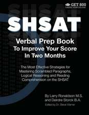 Shsat Verbal Prep Book to Improve Your Score in Two Months