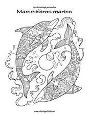 Livre de Coloriage Pour Adultes Mammiferes Marins 1