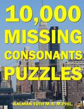 10,000 Missing Consonants Puzzles