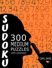 Sudoku 300 Medium Puzzles with Solutions.