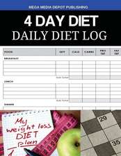 4 Day Diet Daily Diet Log