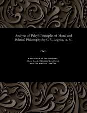 Analysis of Paley's Principles of Moral and Political Philosophy