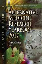 Alternative Medicine Research Yearbook 2017