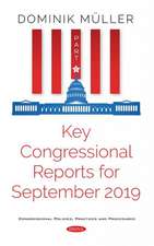 Key Congressional Reports for September 2019