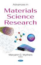 Advances in Materials Science Research. Volume 42