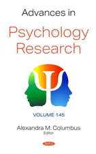 Advances in Psychology Research