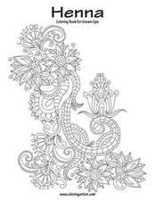 Henna Coloring Book for Grown-Ups 1