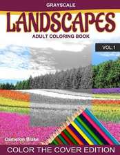 Grayscale Landscapes Adult Coloring Book Vol.1