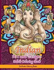 Indian Art and Designs Adult Coloring Book