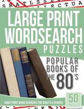 Large Print Wordsearches Puzzles Popular Books of the 80s