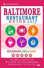 Baltimore Restaurant Guide 2017