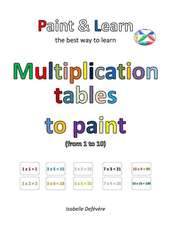 Multiplication Tables to Paint (from 1 to 10)