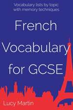 French Vocabulary for Gcse