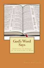 God's Word Says