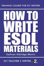 How to Write ESOL Materials