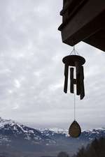 Wind Chimes and a Peaceful Mountain View Journal