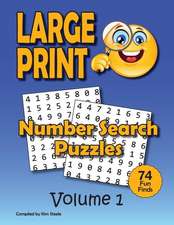 Number Search Puzzle Book for Adults in Large Print