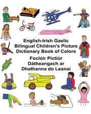 English-Irish Gaelic Bilingual Children's Picture Dictionary Book of Colors Focloir Pictiur Datheangach AR Dhathanna Do Leanai