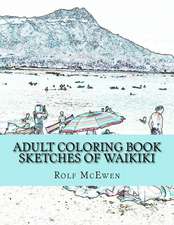 Adult Coloring Book Sketches of Waikiki