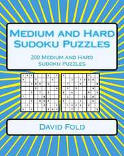 Medium and Hard Sudoku Puzzles