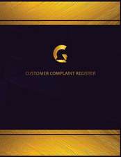 Centurion Customer Complaints Register(ruled)