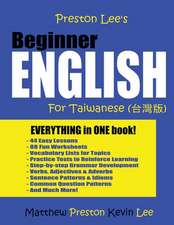 Preston Lee's Beginner English for Taiwanese