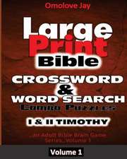 Large Print Bible Crosswords & Word Search Combo Puzzles