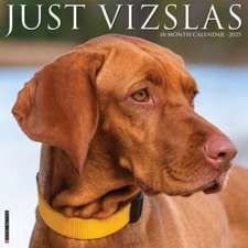 Just Vizslas 2025 12 X 12 Wall Calendar