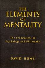 The Elements of Mentality: The Foundations of Psychology and Philosophy