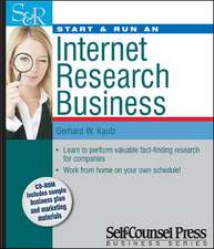 Start & Run an Internet Research Business [With CDROM]