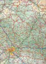 Czech Republic Travel Reference Map 1 : 370 000