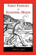 Early Families of Standish, Maine