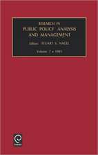 Research in Public Policy Analysis and Management