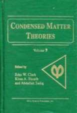 Condensed Matter Theories; V. 9