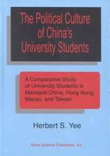 Political Culture of China's University Students: A Comparative Study of University Students in Mainland China, Hong Kong, Macau, & Taiwan