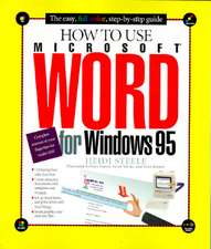 How to Use Word 95