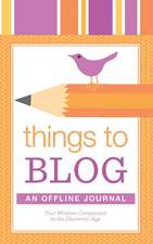 Things to Blog