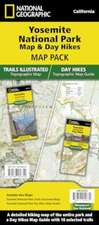 Yosemite National Park Map & Day Hikes [Map Pack Bundle]