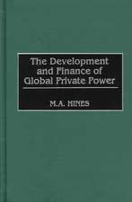 The Development and Finance of Global Private Power