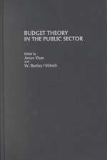 Budget Theory in the Public Sector