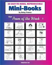 Mini-Books for Poem of the Week 1: 20 Easy-To-Make Reproducible Mini-Books