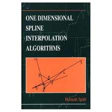 One Dimensional Spline Interpolation Algorithms