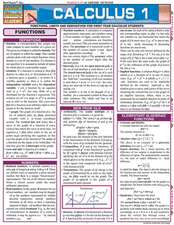 Calculus 1 Laminate Reference Chart: Functions, Limits and Derivatives for First Year Calculus Students