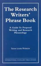 The Research Writer's Phrase Book