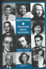 Who's Who of Pulitzer Prize Winners