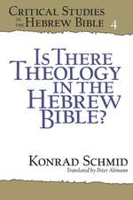 Is There Theology in the Hebrew Bible?